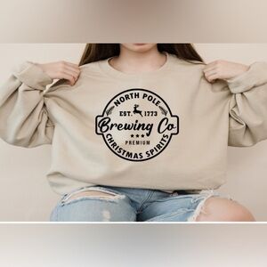 North Pole Brewing Co Crewneck - sand